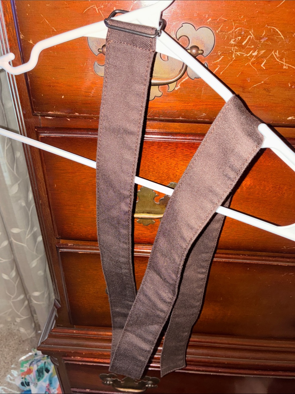Market & Spruce Brown Wide Fabric belt
